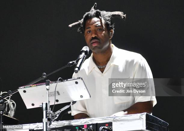 Sampha performs at Stormzy's 'This Is What We Mean Day' during All Points East Festival 2023 at Victoria Park on August 18, 2023 in London, England.