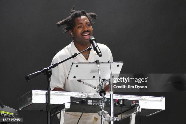 Sampha performs at Stormzy's 'This Is What We Mean Day' during All Points East Festival 2023 at Victoria Park on August 18, 2023 in London, England.