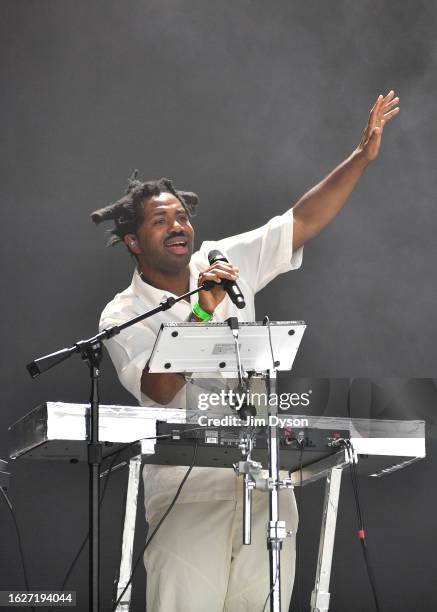 Sampha performs at Stormzy's 'This Is What We Mean Day' during All Points East Festival 2023 at Victoria Park on August 18, 2023 in London, England.