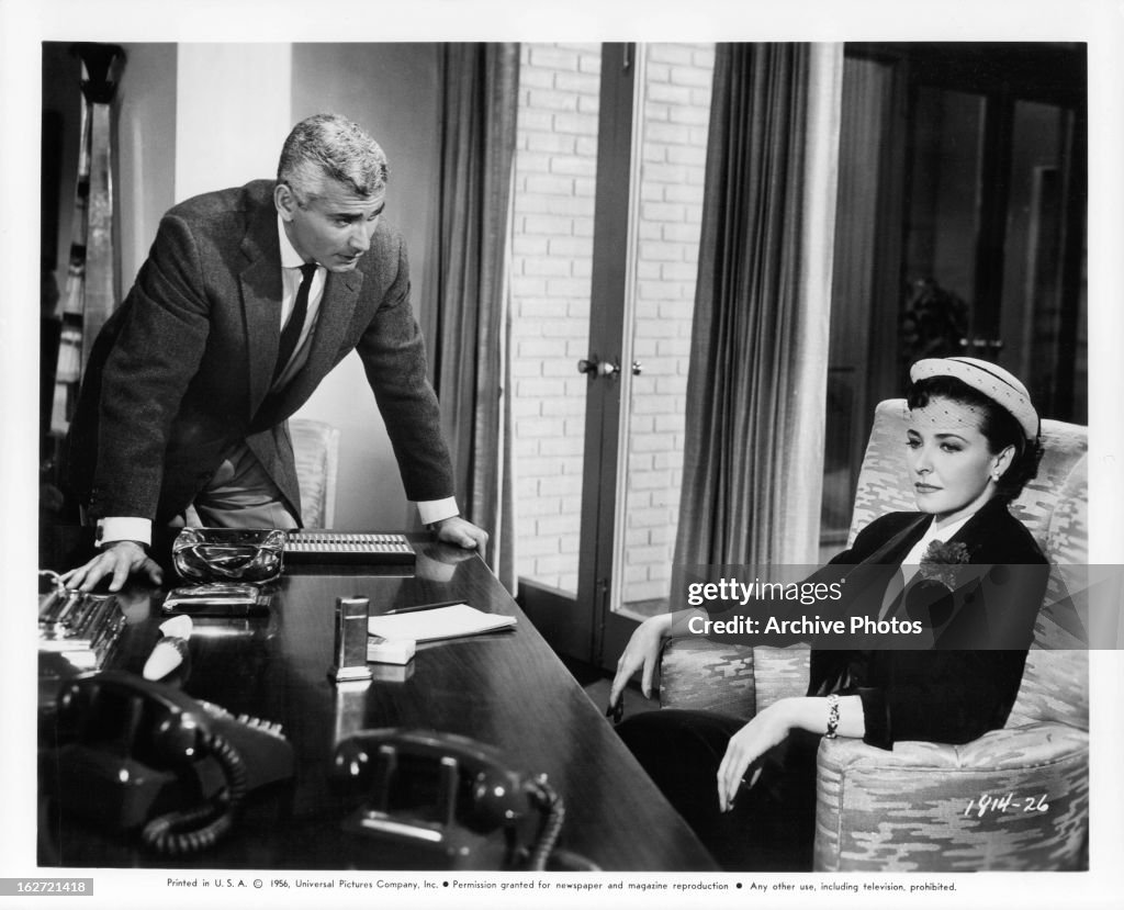 Jeff Chandler And Laraine Day In 'The Toy Tiger'