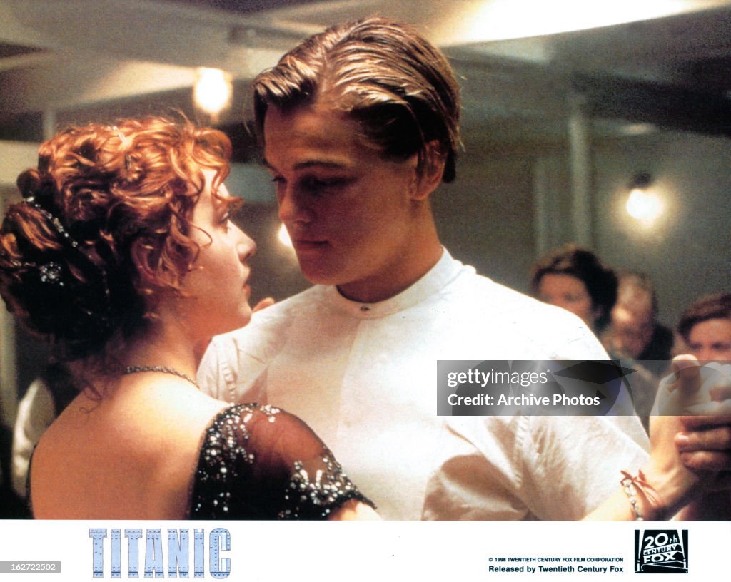 Kate Winslet And Leonardo DiCaprio In 'Titanic'