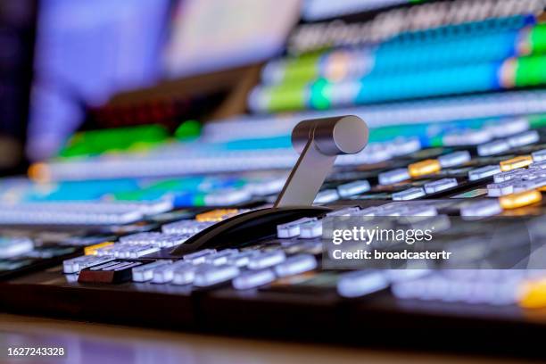 video mixer switcher - broadcast control room stock pictures, royalty-free photos & images