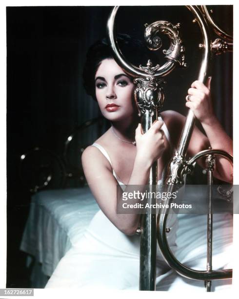 Elizabeth Taylor publicity portrait for the film 'Cat On A Hot Tin Roof', 1958.