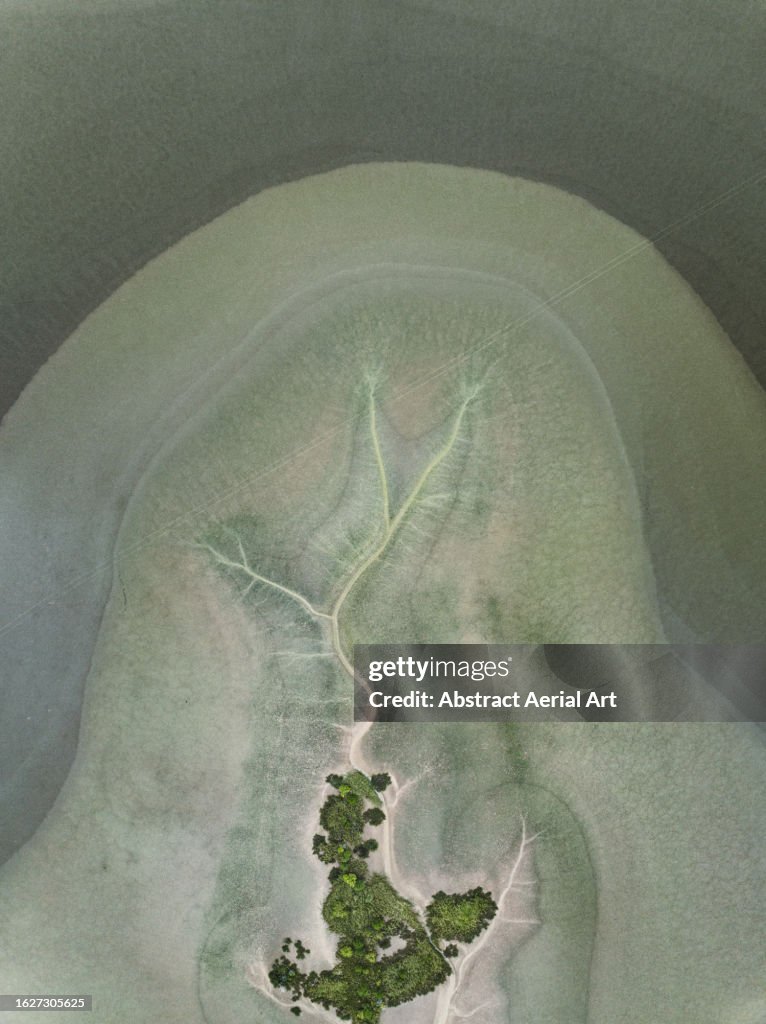 Tributaries from the King River shot from above, Wyndham, Western Australia, Australia