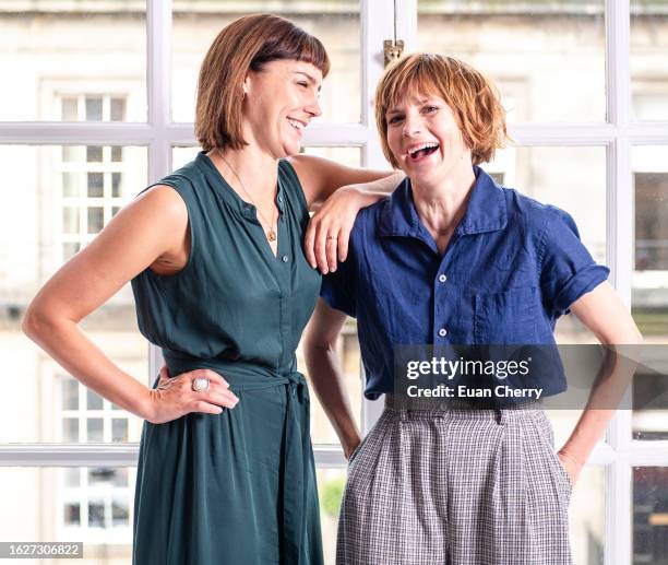 Annabel Scholey and Louise Brealey pose for portraits for "Chuck Chuck Baby" during the Edinburgh International Film Festival at Waldorf Astoria...
