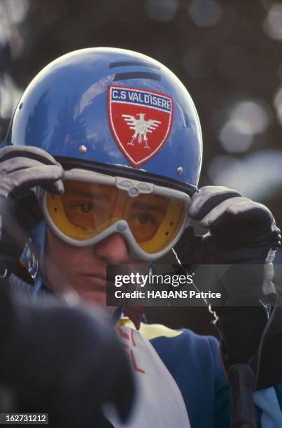 Alpine Skying World Cup 1967 Kitzbuhel. Kitzbühel - Autriche - 22 janvier 1967. Descente hommes. '10 secondes..' Le compte à rebours déclenche une...