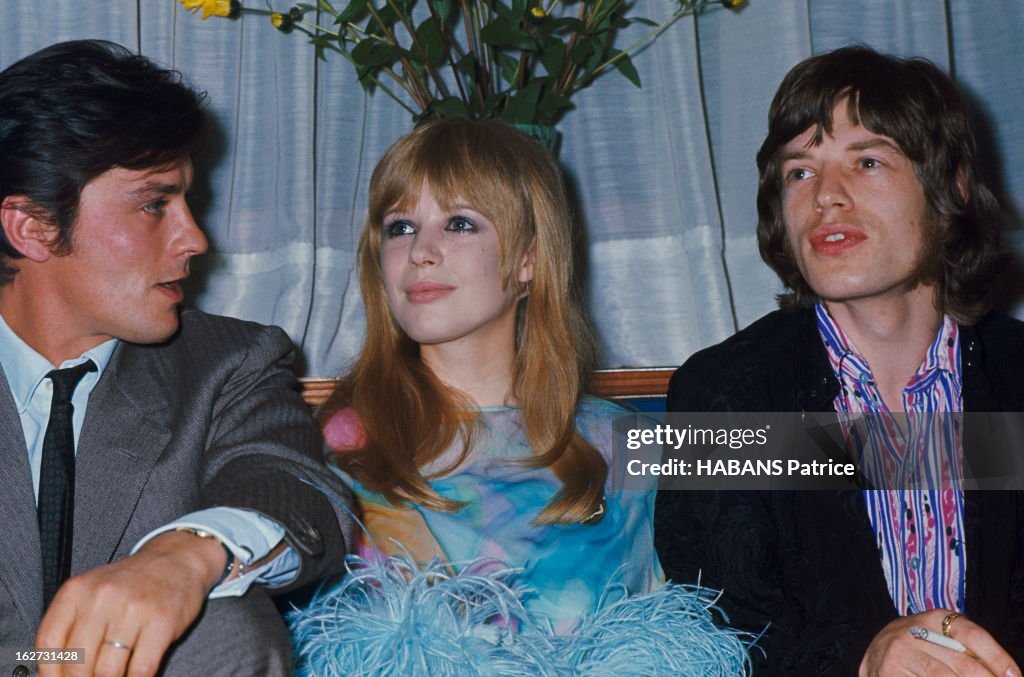 Meeting Alain Delon Marianne Faithfull. Alain DELON rencontre la