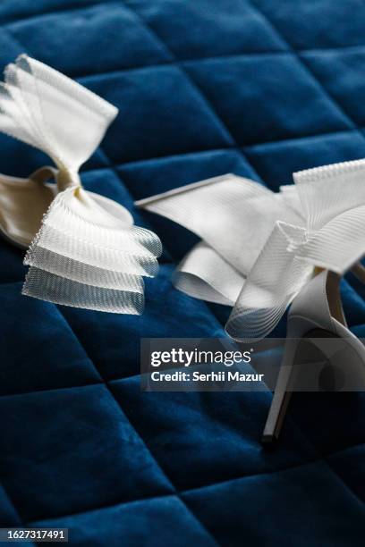 wedding shoes - stock photo - high heel stockfoto's en -beelden