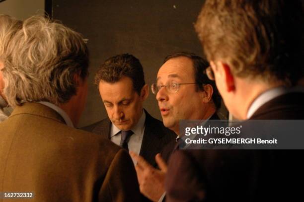 Meeting Francois Hollande - Nicolas Sarkozy. Pour la première fois, François HOLLANDE et Nicolas SARKOZY posent ensemble pour répondre aux questions...