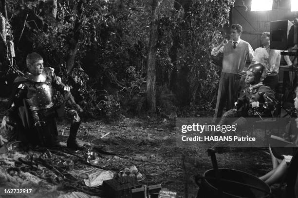 Shooting Of The Film ' Les Amours Celebres' By Michel Boisrond. Tournage du film 'Les amours célèbres' de Michel BOISROND, ici le sketch 'Agnès...