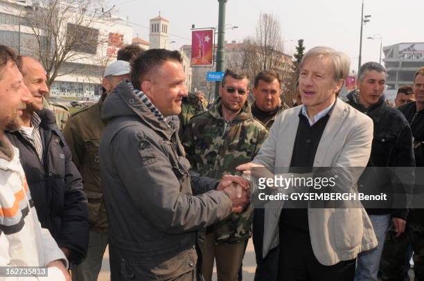 Back In Bosnia And Herzegovina Twenty Years After The War: Jean-Christophe Rufin. Bosnie-Herzégovine - Mars 2012 - Jean-Christophe RUFIN à Sarajevo,...