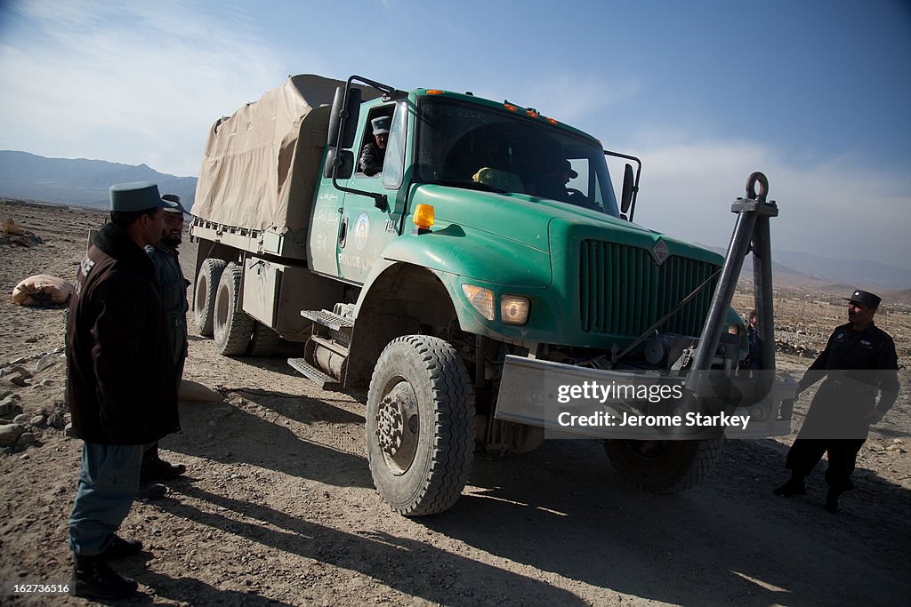 Police at Mes Aynak