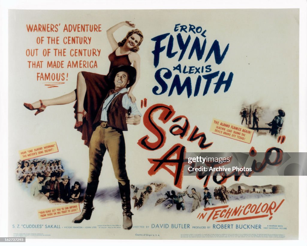 Alexis Smith And Errol Flynn In 'San Antonio'