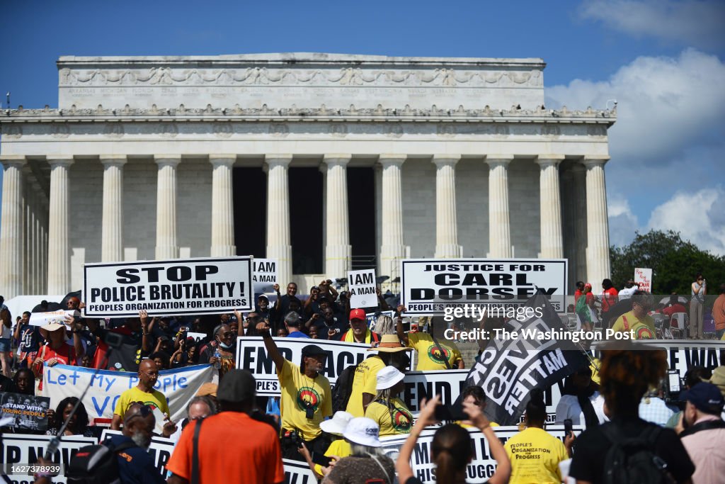 WASHINGTON, D.C., AUGUST 26: Thousands of people gather at the