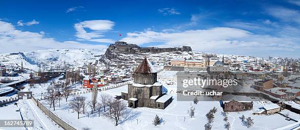 kars castle - kars stock pictures, royalty-free photos & images