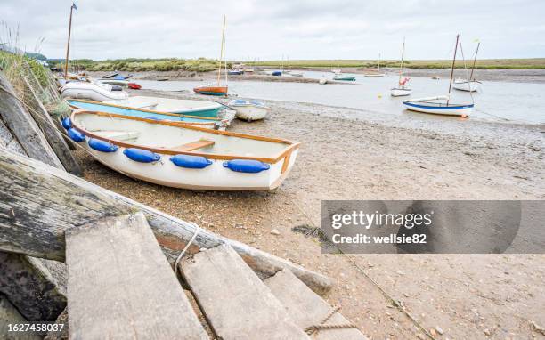 steps lead down at burnham overy staithe - burnham on sea stock pictures, royalty-free photos & images