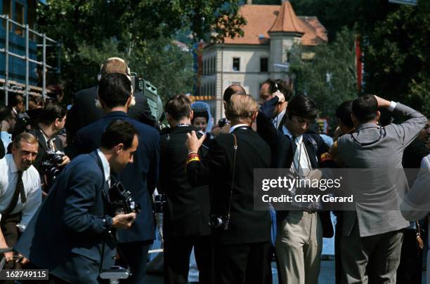 The Marriage Of Prince Hans-Adam Of Liechtenstein With Mary Kinsky Von Wchinitz Und Tettau. Vaduz - 30 juillet 1967 - A l'occasion de son mariage...