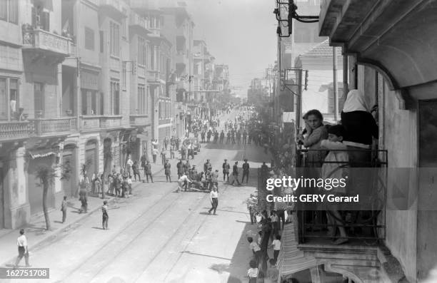 Crisis Of 1958. Au Liban, en mai 1958, Insurrection dans la ville de Tripoli qui oppose les partisans et adversaires de l'adhésion du Liban à la...