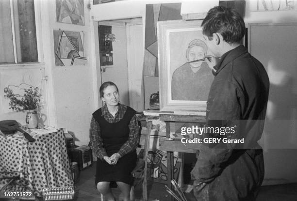 Francoise Mallet-Joris, Femina Prize 1958. France, Paris, novembre 1958, Françoise MALLET-JORIS vient de recevoir le prix littéraire français...