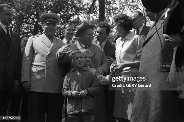 Summit Conference In Paris. Paris, le 18 mai 1960, Conférence au sommet, entre les quatre pays administrateurs de Berlin. Elle échoue suite à...