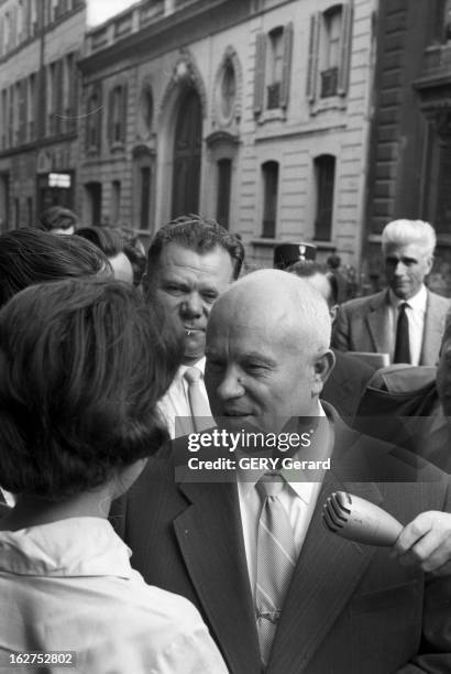 Summit Conference In Paris. Paris, le 18 mai 1960, Conférence au sommet, entre les quatre pays administrateurs de Berlin. Elle échoue suite à...