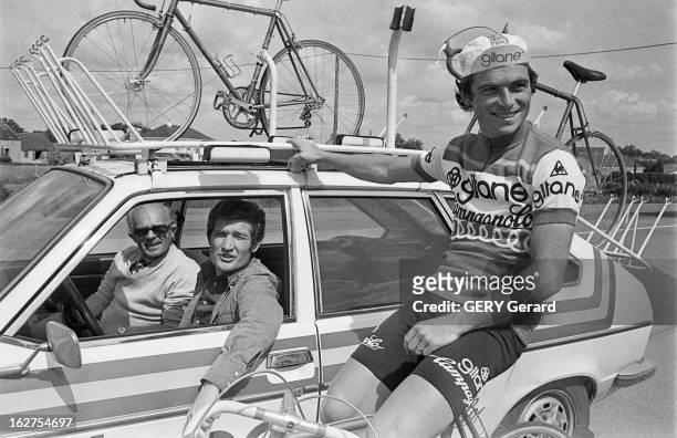 Rendezvous With Racing Cyclist Bernard Hinault. France, 12 juin 1977, Après avoir remporté de nombreuses victoires durant les 2 dernières années, le...