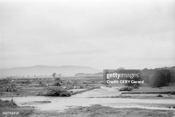 The Disaster Of The Malpasset Dam In Frejus. France, Fréjus, 10 décembre 1959, suite à la rupture du barrage de Malpasset sur la rivière Reyran le 2...