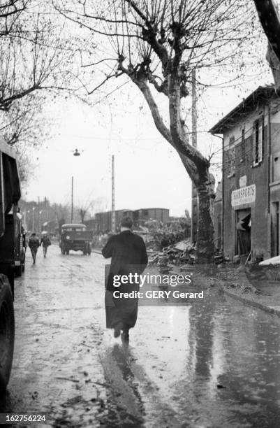 The Disaster Of The Malpasset Dam In Frejus. France, Fréjus, 8 décembre 1959, suite à la rupture du barrage de Malpasset sur la rivière Reyran le 2...