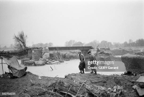 The Disaster Of The Malpasset Dam In Frejus. France, Fréjus, 8 décembre 1959, suite à la rupture du barrage de Malpasset sur la rivière Reyran le 2...