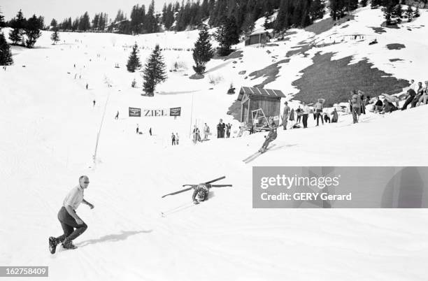 Alpine Skying Championships Kandahar. En Suisse, à Mürren en mars 1961se déroule l'ARLBERG-KANDAHAR , 3ème compétition de ski alpin après les Jeux...