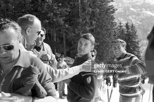 Alpine Skying Championships Kandahar. En Suisse, à Mürren en mars 1961se déroule l'ARLBERG-KANDAHAR , 3ème compétition de ski alpin après les Jeux...