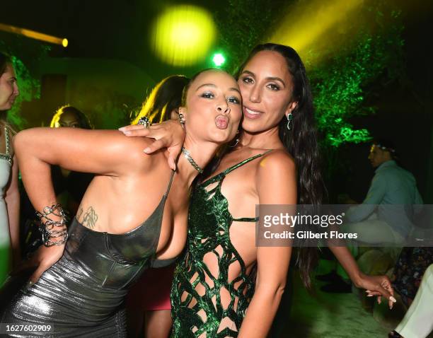 Draya Michele, Jasmin Larian Hekmat at the Cult Gaia founder Jasmin Larian Hekmat's 35th birthday party on August 26, 2023 in Beverly Hills,...