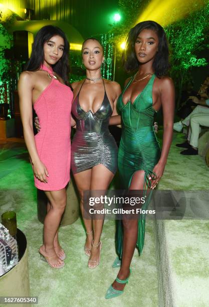 Yovanna Ventura, Draya Michele, Mariama Diallo at the Cult Gaia founder Jasmin Larian Hekmat's 35th birthday party on August 26, 2023 in Beverly...