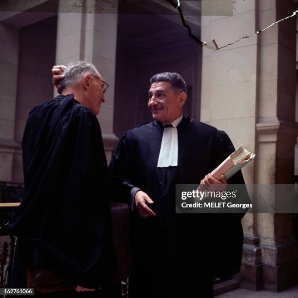 Close-Up Of Jean-Louis Tixier-Vignancour. En novembre 1965, à l'occasion de sa candidature à l'élection présidentielle, Jean-Louis TIXIER-VIGNANCOUR...