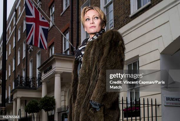 Singer Patricia Kaas is photographed for Paris Match on November 7, 2012 in London, England.