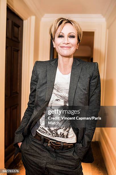 Singer Patricia Kaas is photographed for Paris Match on November 7, 2012 in London, England.