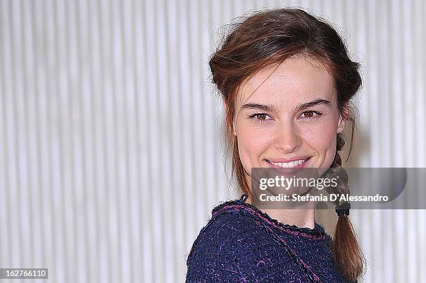 Kasia Smutniak attends 'Tutti Contro Tutti' Photocall on February 26, 2013 in Milan, Italy.