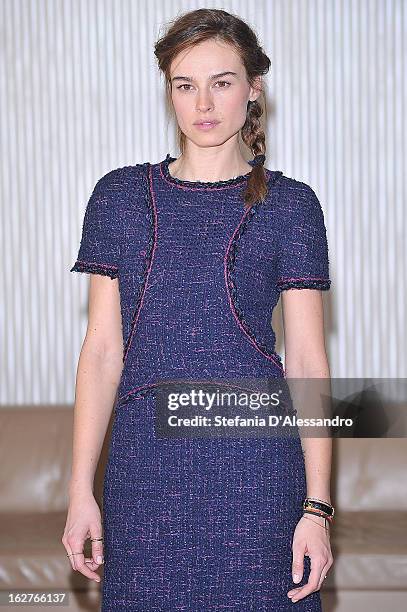 Kasia Smutniak attends 'Tutti Contro Tutti' Photocall on February 26, 2013 in Milan, Italy.