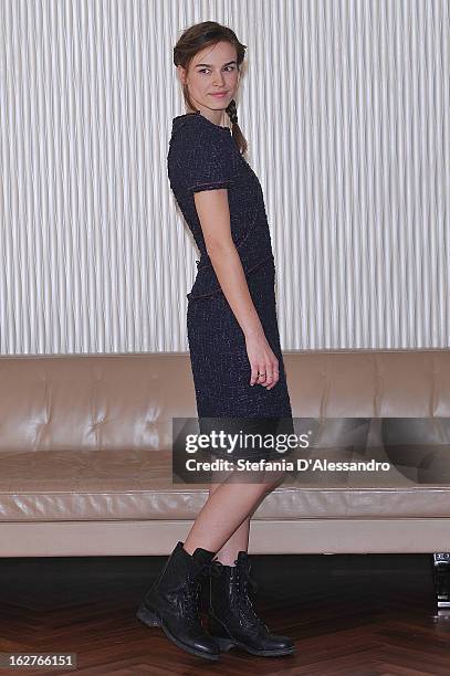 Kasia Smutniak attends 'Tutti Contro Tutti' Photocall on February 26, 2013 in Milan, Italy.