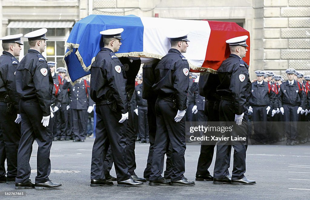 Funeral Held For Policemen Killed in Paris Car Chase