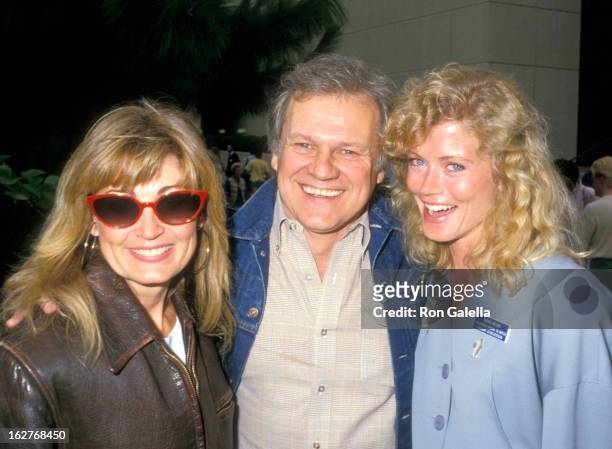 Actor Ken Kercheval and wife Ava Fox and Actress Sheree Wilson attend the 1988 SUmmer Games of the California Special Olympics on June 17, 1988 at...