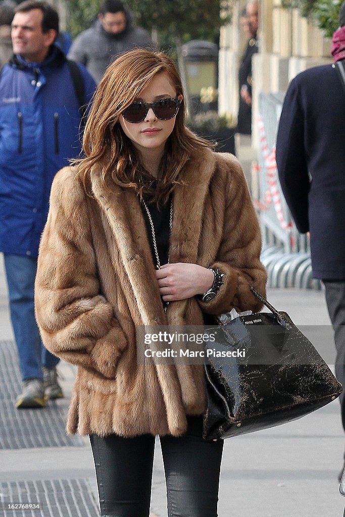 Chloe Moretz Sighting In Paris