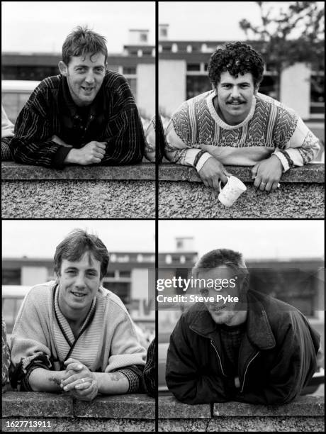 Group composite photograph of Irish Romany travelers photographed in Dublin 1992 Photograph from I Could Read the Sky, a now-classic novel in words...