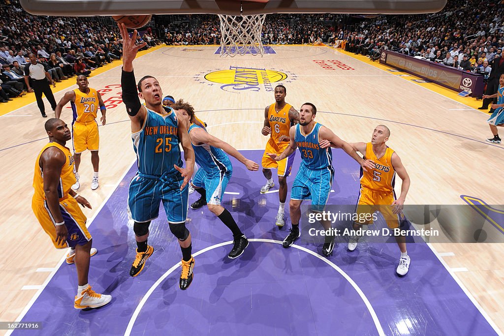 New Orleans Hornets v Los Angeles Lakers
