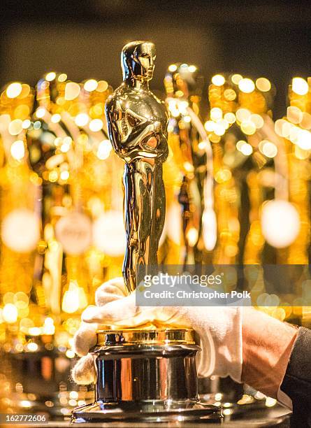 General view backstage during the Oscars held at the Dolby Theatre on February 24, 2013 in Hollywood, California.