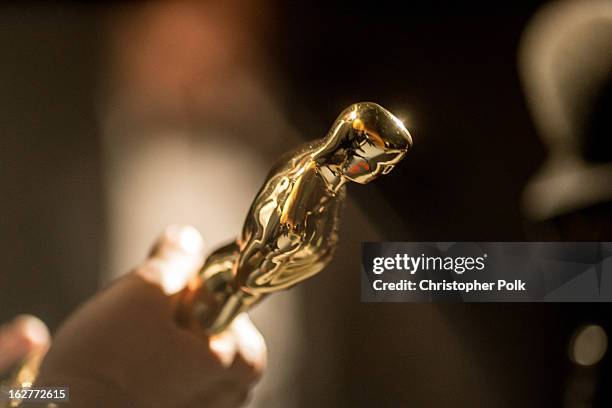 General view backstage during the Oscars held at the Dolby Theatre on February 24, 2013 in Hollywood, California.