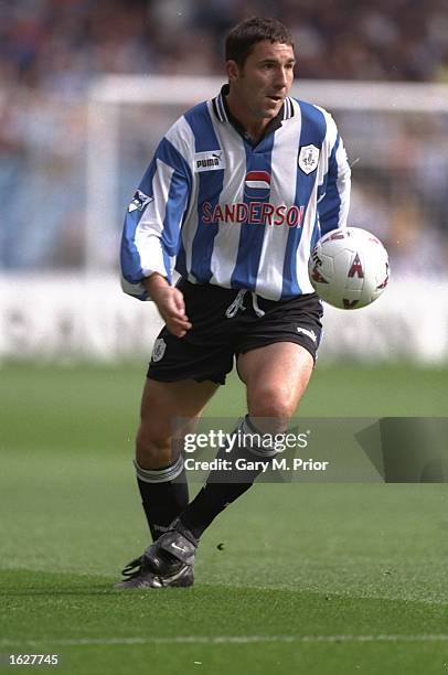 David Hirst of Sheffield Wednesday in action during the FA Carling Premiership match against Coventry City at the Hillsborough Stadium in Sheffield,...