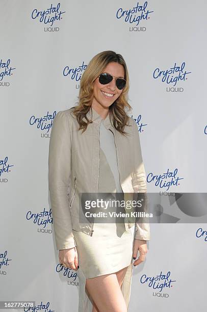 Maria Sass attends Giuliana Rancic And Crystal Light Liquid Toast Red Carpet Style at SLS Hotel on February 26, 2013 in Los Angeles, California.