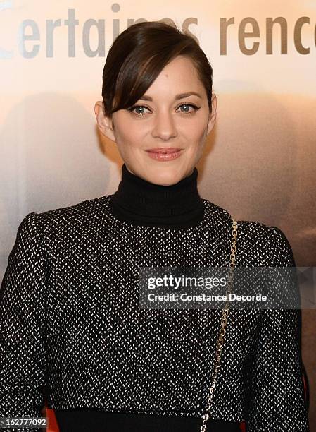 Marion Cotillard attends the "Jappeloup" premiere at Le Grand Rex on February 26, 2013 in Paris, France.