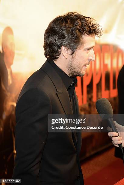 Guillaume Canet attends the "Jappeloup" premiere at Le Grand Rex on February 26, 2013 in Paris, France.